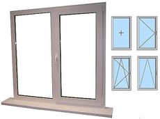 Вікна із профілю Salamandr Streamline з фурнітурою МАСО 1000х1500