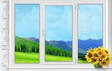 Трьохстулкове вікно Fenster з фурнітурою Siegenia.