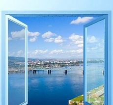 Окно с двумя створками из профиля Fenster!