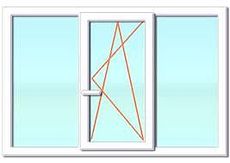 Трехстворчатые окна Rehau