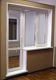 Балконный блок в квартиру, профиль Rehau e60, фурнитура Vorne стеклопакет однокамерный с энергосбережением