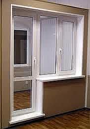 Балконный блок в квартиру, профиль Rehau e60, фурнитура Winkhaus стеклопакет двухкамерный с энергосбережением