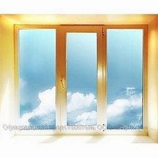 Окно Алюпласт в зал с фурнитурой Vorne, размер - 0,7 Х 1,3м