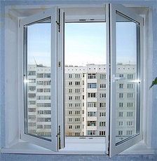 Окно ПВХ Алмпласт c энергосберегающим двухкамерным стеклопакетом - 1,5 Х 1,3м - недорого