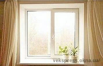 Окно ALMplast наивысшей категории качества в гостинную с фурнитурой Масо - недорого, размер - 1,6 Х 1,0м