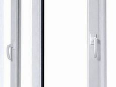 Окно Рехау высшего класса с теплым двухкамерным стеклопакетом ПВХ, размер - 1,4 Х 1,0м