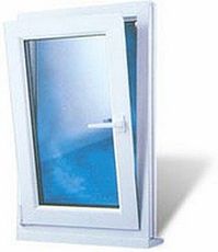 Евроокно от бренда Фенстер одночастное, фурнитура компании Siegenia, размер - 1,1 Х 1,3 м