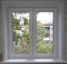 Евроокно ALMplast двухчастное с фурнитурой производства МАСО