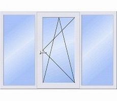 Евроокно Алюпласт поворотное высокого класса с утепленным двухкамерным стеклопакетом ПВХ - недорого