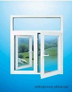 Окно профильной системы ALMplast поворотно-откидное для зала - недорого, размер окна: 1,7 х 0,6 м