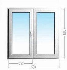 Пластиковое окно WDS поворотное c теплосберегающим двухкамерным стеклопакетом