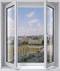 Окно Интернова двухстворчатое поворотное для коттеджей со звукозащитным двухкамерным стеклопакетом ПВХ, фурнитура Масо