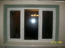 Вікно профільної системи Salamander поворотно-відкидне преміум-класу, розмір вікна – 1,4 х 1,5 м