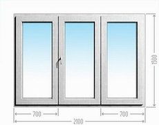 Пластиковое окно Алмпласт поворотное дачное, фурнитура от Сиегения