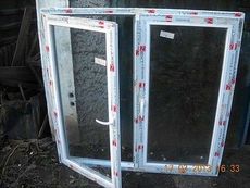 Окно профильной системы от Алюпласт двухчастное для коттеджей по заманчивой цене, размер - 0,6 х 1,2 м