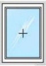 Окно пластиковое Интернова одностворчатое, фурнитура производства МАСО в низшем ценовом диапазоне