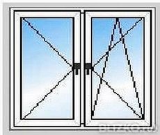 Пластиковое окно Фенстер c солнцезащитным двухкамерным стеклопакетом, фурнитура компании Vorne