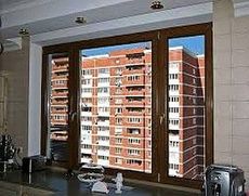 ПВХ окно Интернова с энергосберегающим двухкамерным стеклопакетом ПВХ с фурнитурой МАСО, размер - 1,2 х 1,4 м