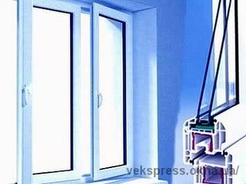 ПВХ окно от Алюпласт поворотно-откидное для коттеджей с фурнитурой Siegenia, размер окна - 0,9 х 1,7 м