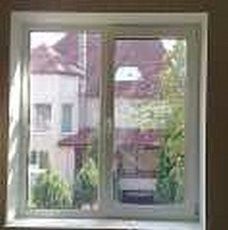 Окно ПВХ WDS двухчастное поворотное, фурнитура компании Siegenia