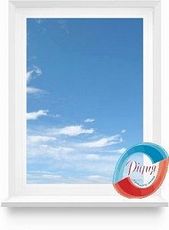 Пластиковое окно Алмпласт одностворчатое для кухни с теплым двухкамерным стеклопакетом ПВХ