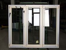 Окно ПВХ Саламандер поворотно-откидное для комнаты, размер - 0,9 х 0,9 м