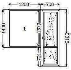Балконний блок з профілю WDS Galaxy