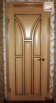 Двери деревянные межкомнатные "Тюльпан патина"