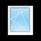 Одностворчатое окно из профиля ALMplast, с фурнитурой Vorne и однокамерный энергосберегающем стеклопакетом