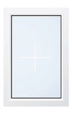 Глухое окно из профиля Rehau 60, фурнитурой Maco и однокамерным стеклопакетом