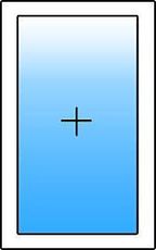 Глухое окно из профиля Salamander Streamline, фурнитурой Maco и однокамерным энергосберегающим стеклопакетом