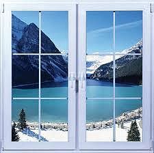 Двухчастное окно из профиля aluplast ideal 2000, фурнитурой Siegenia и однокамерным стеклопакетом