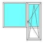 Балконный блок из профиля aluplast ideal 2000, с фурнитурой Siegenia и двухкамерным стеклопакетом