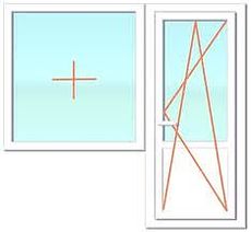 Балконный блок из профиля Rehau 70, с фурнитурой Winkhaus и однокамерным энергосберегающим стеклопакетом