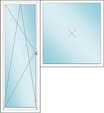 Балконный блок из профиля Rehau 70, с фурнитурой Winkhaus и двухкамерным стеклопакетом