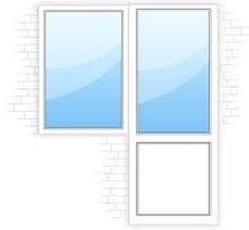 Балконный блок из профиля WDS-505, с фурнитурой Siegenia и двухкамерным стеклопакетом