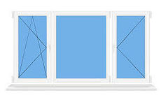 Трехстворчатое окно в дом с наружной ламинацией из профиля Almplast, с фурнитурой Масо и двухкамерным энергосберегающим стеклопакетом