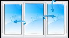 Трехстворчатое окно в дом с наружной ламинацией из профиля Rehau 70, с фурнитурой MACO и двухкамерным энергосберегающим стеклопакетом