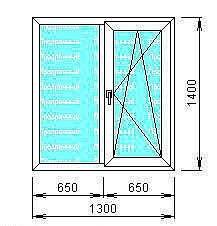 REHAU-Euro 60-Design (склопакет 4Е-16-4, фурнітура Winkhaus)