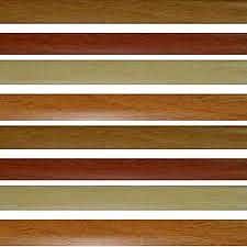 Горизонтальные алюминиевые жалюзи STANDART 25 мм под дерево, 9081, наклонная фиксация на струне, декоративный валанс