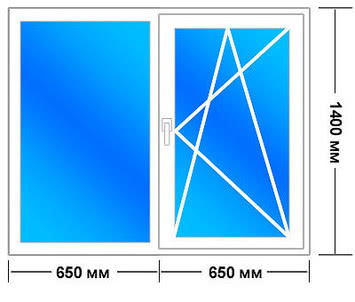 Вікно REHAU Euro 70, розм.1300x1400 мм, склопакет 4-16-4 енергозберігаючий, фур-ра MACO