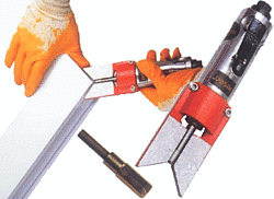 Пневмозачисктка торца конструкции Хвост Ласточки