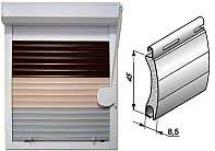 Роллеты ALUTECH, роллетные профили роликовой прокатки, цвет белый RAL 9016