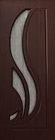 Дверь межкомнатная ТМ "Дубрава", модель "Кармен", цвет итальянский орех, размеры: 600x2000.