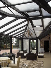 Зимние сади, алюминиевые фасады, стеклянные крыши, балконы.