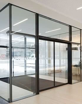 Двери автоматические раздвижные Slimdrive SL NT Geze (Германия). Автоматика сертифицирована. Гарантия: 12 мес.