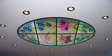 Витражи для потолка, потолочные витражи.