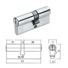 Механизм цилиндровый Siba 83 мм. Ni 3 кл.
