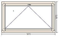 Окно с фрамужным открыванием на электроприводе GEZE. IV78 Меранти.