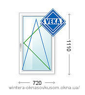 Окно Veka 720X1110мм